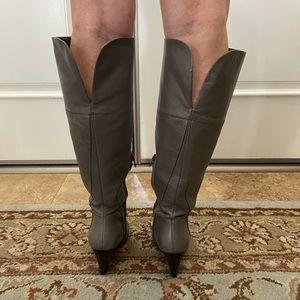 Nine West Real Leather Knee High Boots